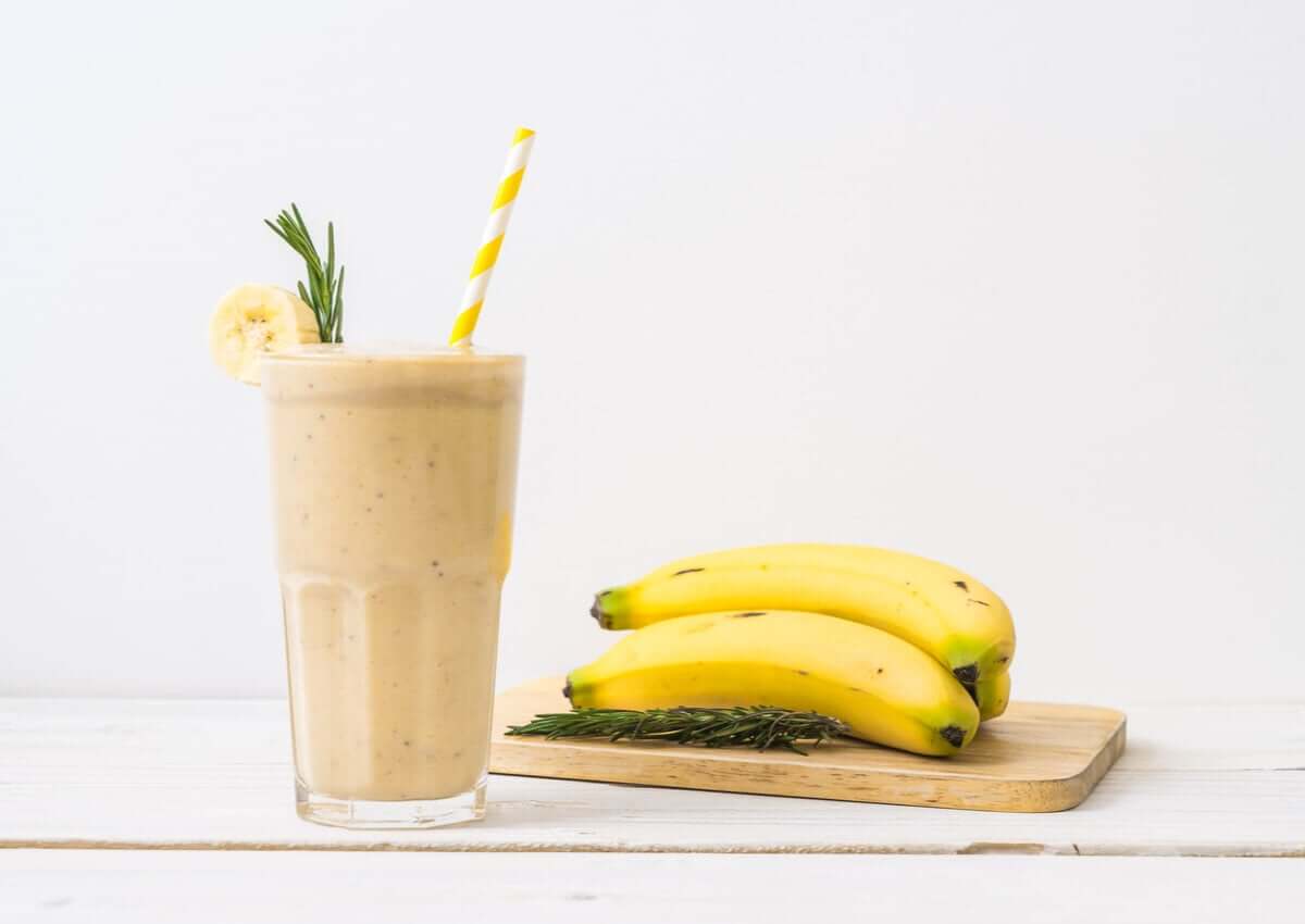 A banana smoothie.