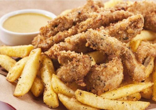 Fried foods can cause heartburn.