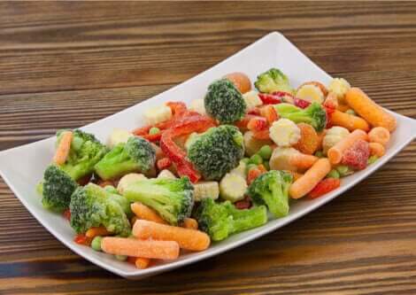 Frozen vegetables don't lose their properties.