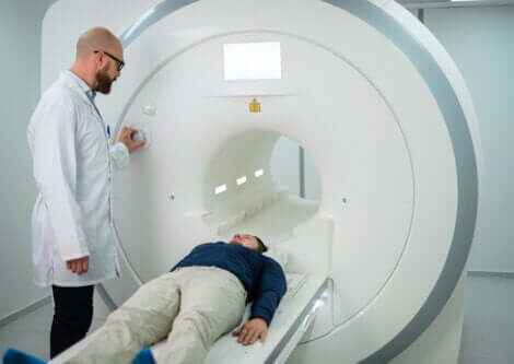 A man about to have an MRI.
