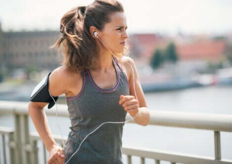 A runner training in the zone.